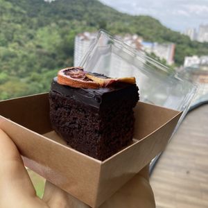 Brownie. Amazing  #Veganuary at Six Spring Vegetarian Cafe in Penang