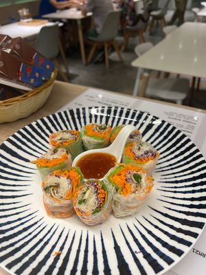 Vietnamese roll  at Six Spring Vegetarian Cafe in Penang