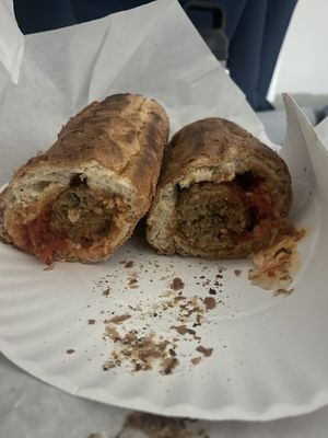 Vegan Meatball Parmesan  at Nicole's Pizza in Boston