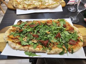 Pinsa Fresca Vegana at Pinsa...si in Karlsruhe