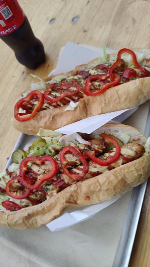 Vegan classic at Würstl Scheich in Graz