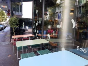 Outdoor seating at Boo - Bankverein in Basel