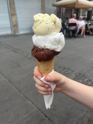 Maracuja (sugar free), Lemon and Chocolate with Hazelnuts at Berry's - Charco in Tenerife
