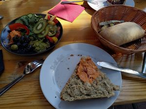 Mediterranean breakfast at Café Warenannahme  in Hannover