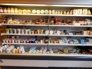 Refrigerated section at Bioladen Eichblatt in Basel