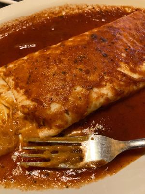 Bean Burrito made without cheese at El Patio Mexican Grill in Wytheville