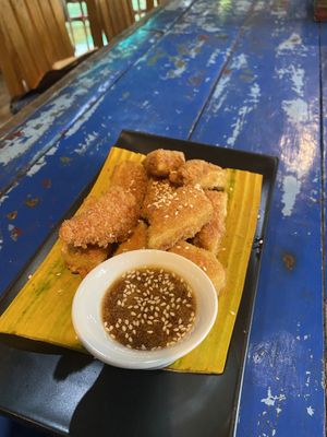 Vegan tofu nuggets  at Where Else Garden Eatery & Bar in Krabi