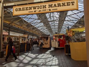 entrance to one of the vendor's locations at Joy's Caribbean Fusion in South East London