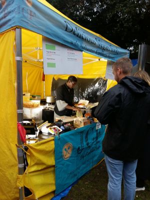 At CC Events' Severndroog Castle street food evening 14th July 2023 at Joy's Caribbean Fusion in South East London