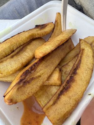Plantain fries   at Joy's Caribbean Fusion in South East London