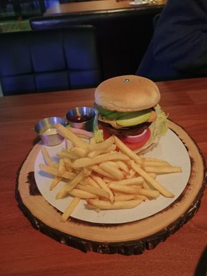 Chipotle's burger at Avec in Jeju