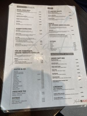 Karte   at Xafé im KAP1 in Dusseldorf