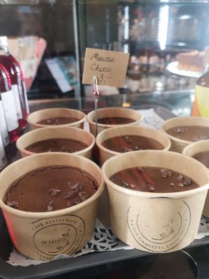 Mousse au chocolat at Le Jardin Suspendu in Metz