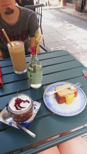 Choco cerise et cake citron at Le Jardin Suspendu in Metz