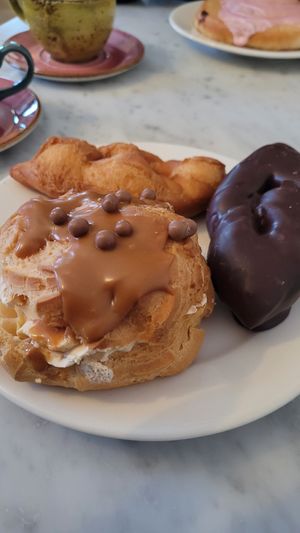 Just vegetarian, but everything soo good at Sauðárkróksbakarí  in Saudjarkrokur