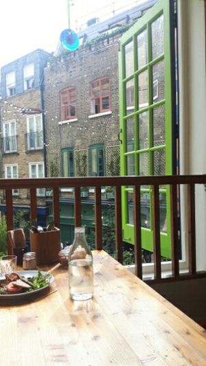 View from the window :) at Wild Food Cafe in London