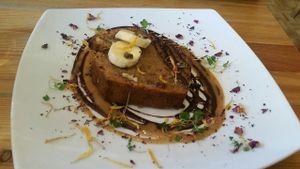 Banana bread at Wild Food Cafe in London