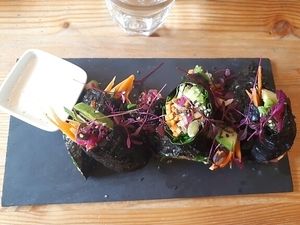 nori wraps at Wild Food Cafe in London