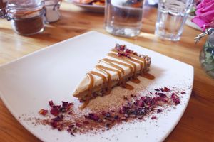 Raw cake at Wild Food Cafe in London