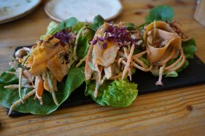 Pad Thai Bite Canapès at Wild Food Cafe in London