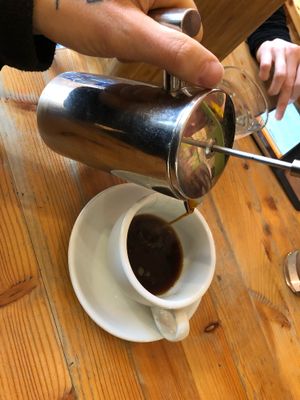 coffee at Wild Food Cafe in London