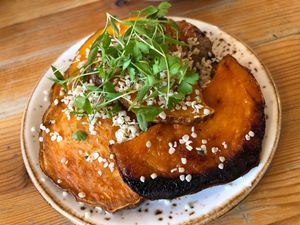 sweet potatoes at Wild Food Cafe in London