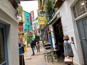 outside at Wild Food Cafe in London