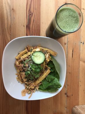 Tofu cheackpea salad at Wild Food Cafe in London
