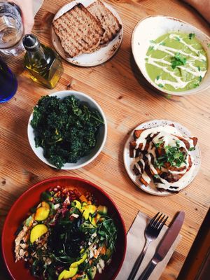 Great options to share  at Wild Food Cafe in London