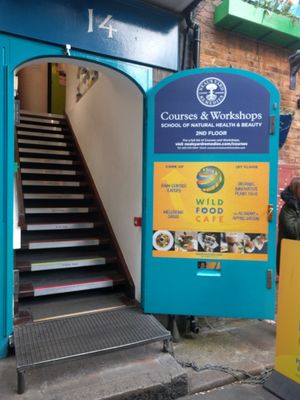 Entrance at Wild Food Cafe in London