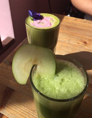 Delicious juices with mysterious ingredients that don’t seem like they should work, but really do! at Wild Food Cafe in London