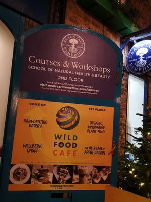 Outside at Wild Food Cafe in London