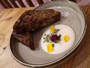 Banana bread at Wild Food Cafe in London