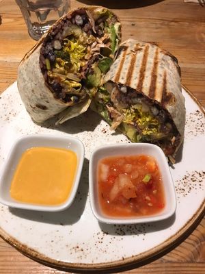 Burrito at Wild Food Cafe in London