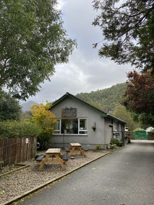 Cafe with outdoor seating   at Glencoe Cafe in Ballachulish