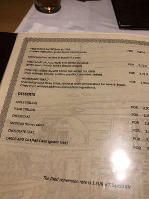 side dishes  at Licka Kuca in Rastovaca