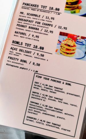 Menu at Pita Queen in Amsterdam