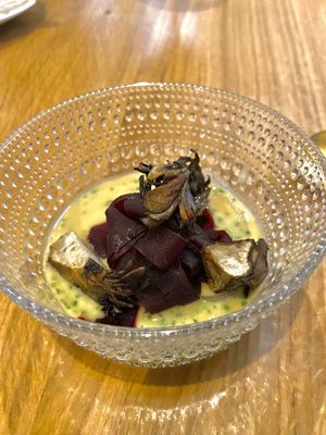 Beetroot, best I’ve ever had   at Olive Tree Restaurant in Bath