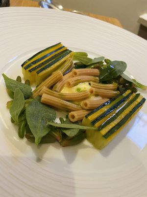 Courgette pasta. Very bland   at Olive Tree Restaurant in Bath