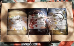 Cashew butter, vegan nutella, pistachio butter at Greenery in Dilijan