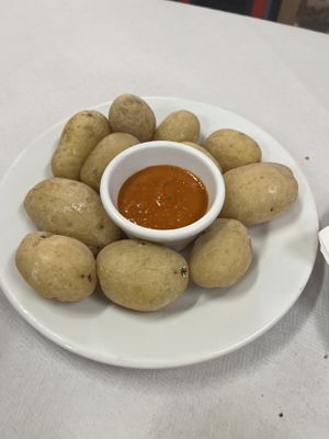 Crinkled Potato’s   at El Rincón de Marcos - Firgas in Gran Canaria