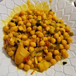 Garbanzos con curry y mango at El Rincón de Marcos - Firgas in Gran Canaria
