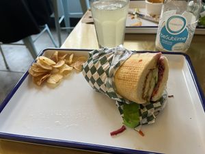 Tofu bahn mi half  at Golden Goods Sandwich & Bake Shop in Hood River
