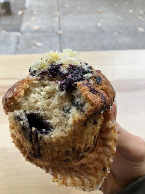 Blueberry muffin  at Golden Goods Sandwich & Bake Shop in Hood River