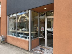 Front entrance  at Golden Goods Sandwich & Bake Shop in Hood River