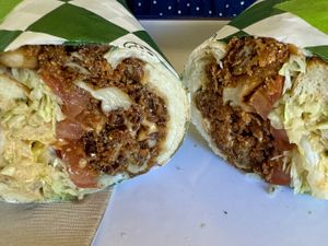 Mushroom Po’Boy  at Golden Goods Sandwich & Bake Shop in Hood River