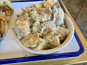 Potato salad   at Golden Goods Sandwich & Bake Shop in Hood River