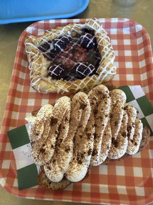Blackberry danish and tiramisu loaf  at Golden Goods Sandwich & Bake Shop in Hood River