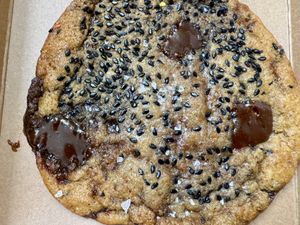 Miso sesame cookie  at Golden Goods Sandwich & Bake Shop in Hood River