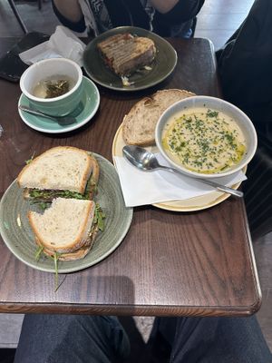 Took ages but sandwiches & soup were ok   at Photo Book Café in London